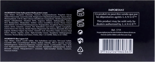 Lange Hydra-Protect Collection 1.7oz Hydra-Protect Smooth Cream, 6.08oz Blue Lagoon Gel Men 2 Pc
