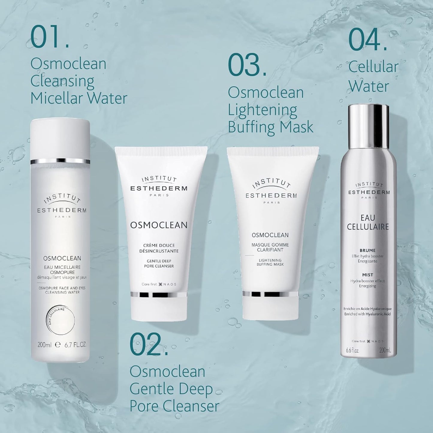 Institut Esthederm - Osmoclean - Gentle Deep Pore Cleanser - Facial cleanser, Reduce Pore Appearance, All Skin Types, 75 mL.