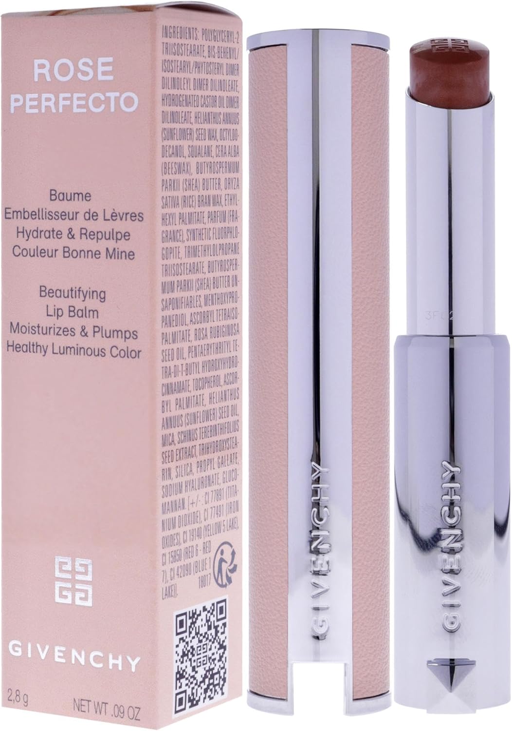 Givenchy 玫瑰完美美化潤唇膏 - 302 溫暖楓糖潤唇膏 0.09 盎司