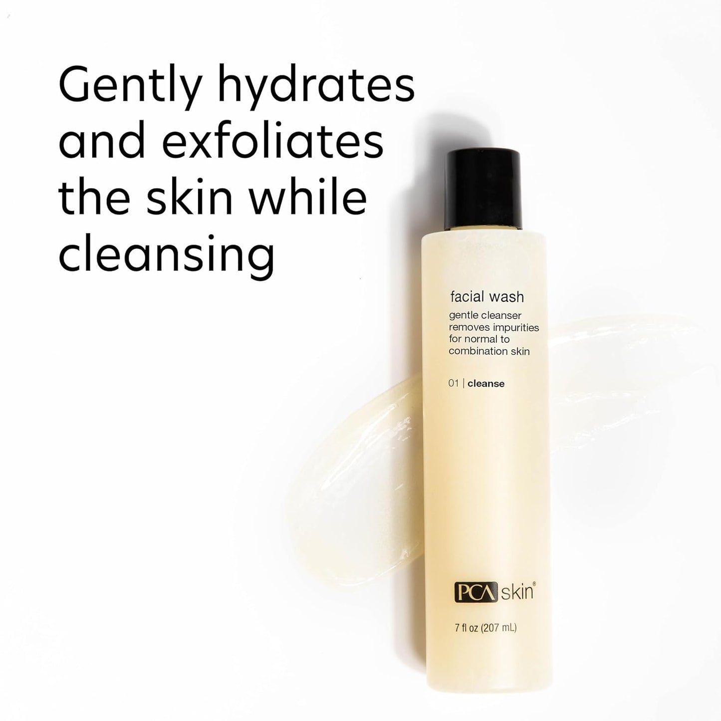 PCA SKIN Gentle Hydrating Face Wash - Oil-Free Daily Foaming Facial Cleanser with Moisturizing Lactic Acid for All Skin Types, Especially Acne Prone & Oily Skin (7 fl oz)