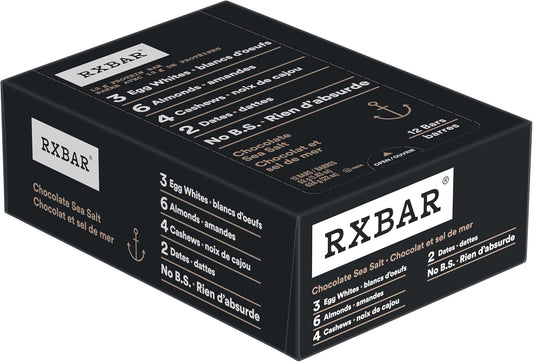 RXBAR Protein Bar Chocolate Sea Salt 12x52g (Pack of 12)