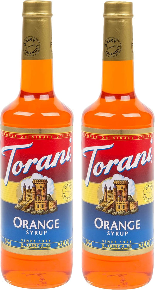 Torani 橙味糖浆,750 毫升瓶装,2 包