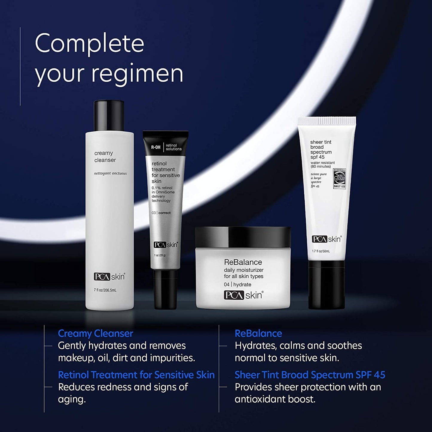 PCA SKIN Retinol Treatment for Sensitive Skin, Anti Aging Serum, Vitamin A & Niacinamide (1 oz)