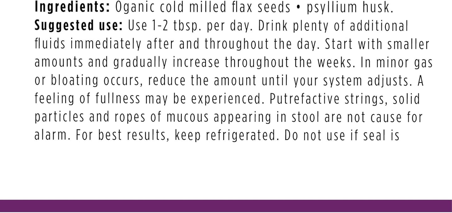 Fiberlife Organic Psyllium Flax Fiber, 400gm
