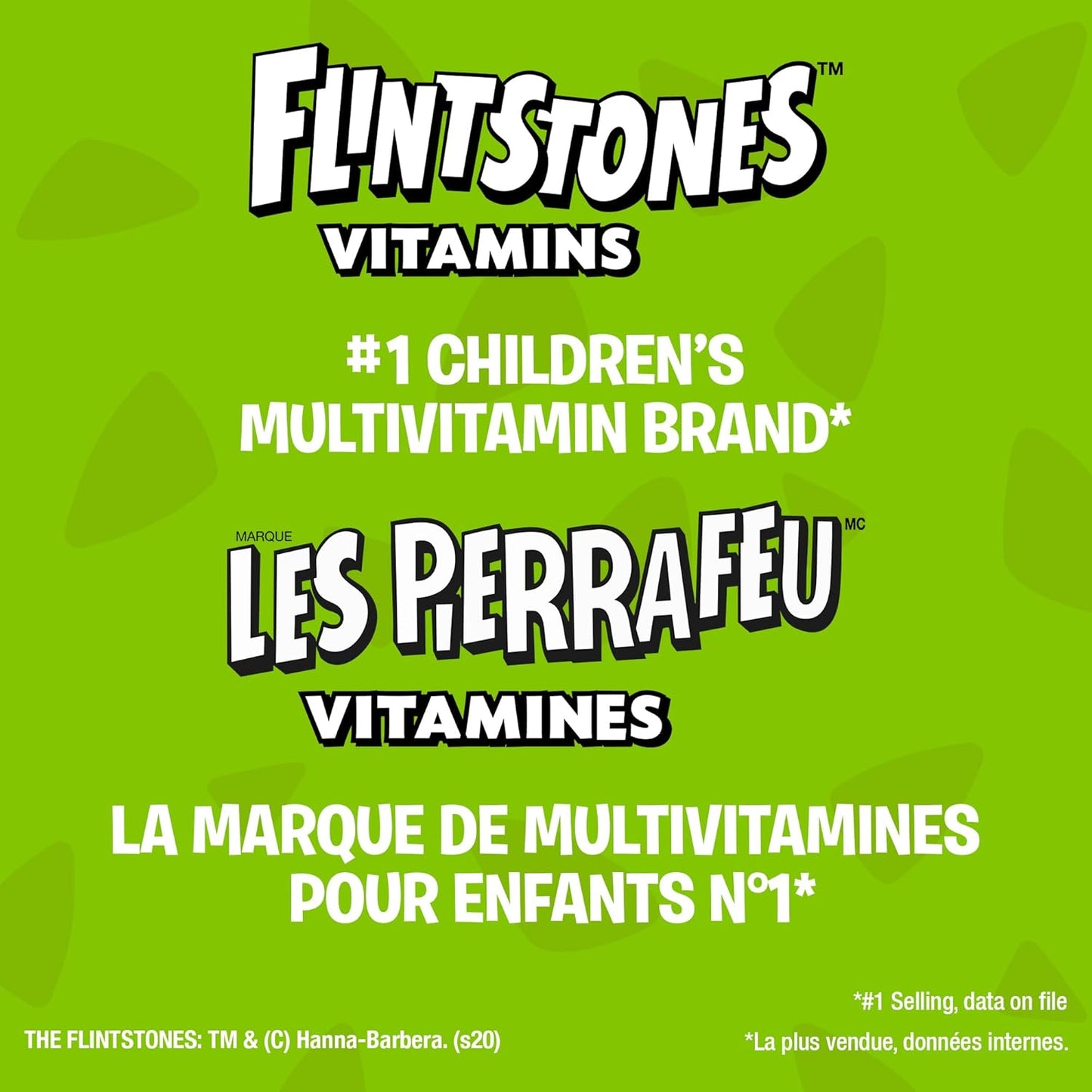 FLINTSTONES 儿童复合维生素软糖 - 儿童复合维生素,儿童复合维生素软糖有助于保持身体健康,不含人工甜味剂、阿斯巴甜、合成 FD&C 色素,60 粒软糖