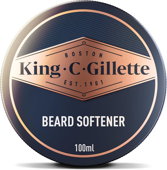 King C. Gillette Soft Beard Balm, Deep Conditioning with Cocoa Butter, Argan Oil and Shea Butter, 100 mL & Men’s Beard and Face Wash with Coconut Water, Argan Oil and Avocado Oil, 11oz (350 ml)
