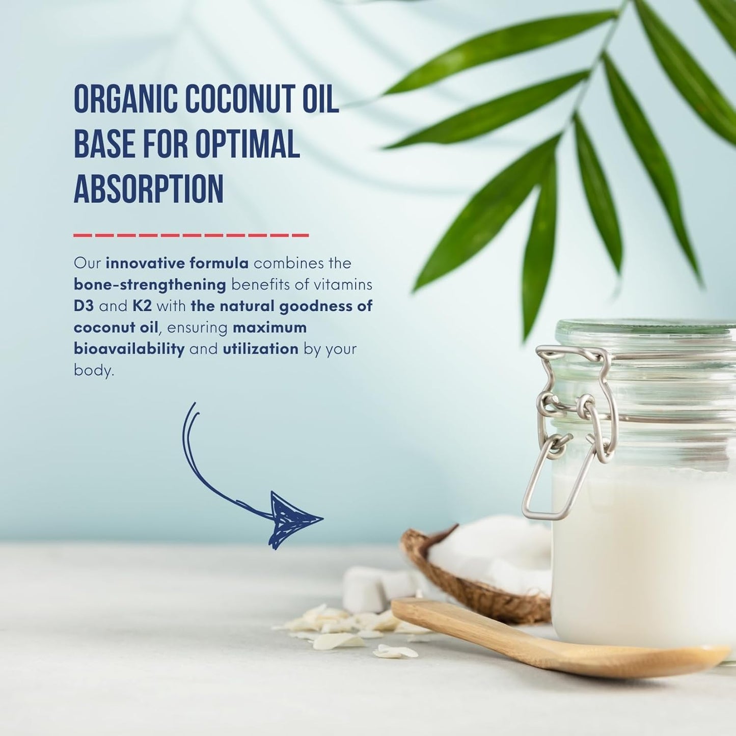 Pure North Naturals - D3 + K2 維生素補充劑 180 粒軟膠囊,180 天供應量 - 骨骼和牙齒健康 - D3 1000IU + K2 MK7 120mcg,含有機椰子油 - 經第三方測試 - 加拿大配製和製造