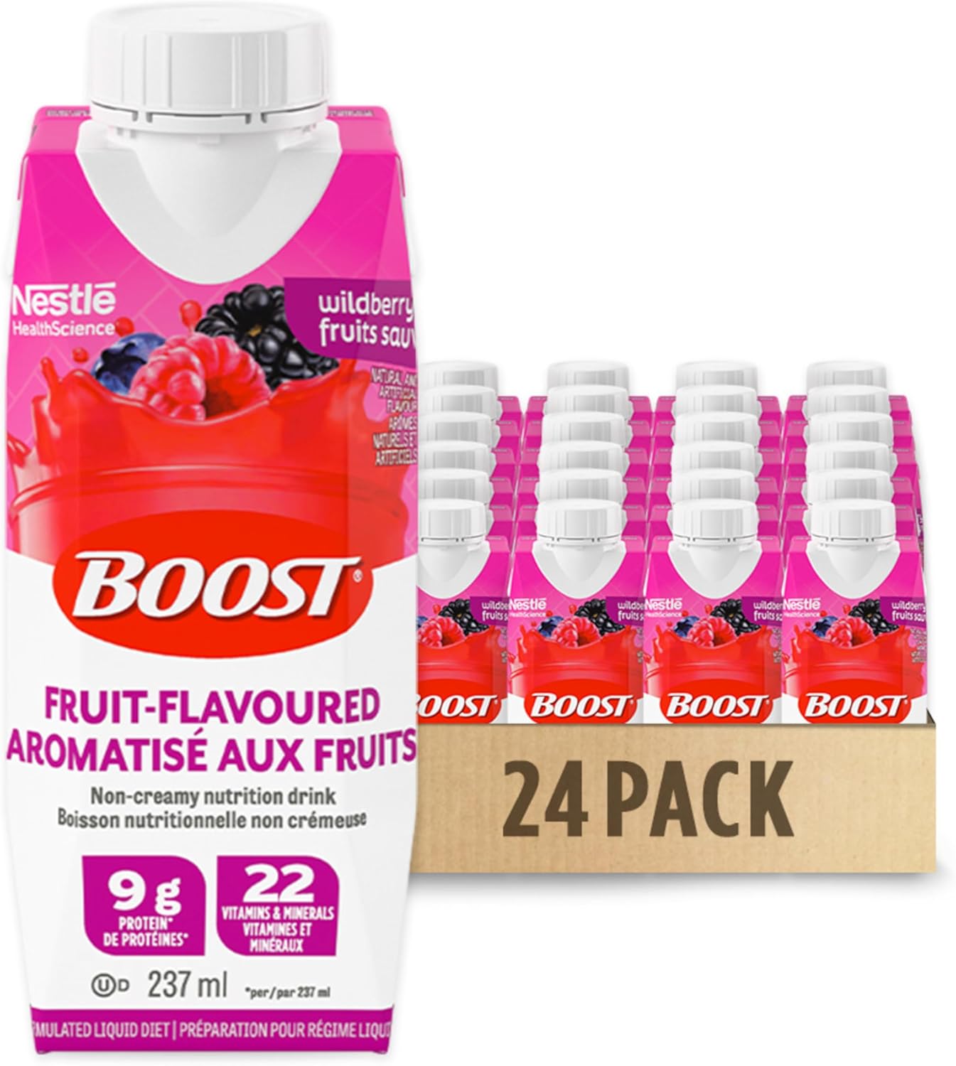 Boost 水果味饮料 Wild Berry,237 毫升,24 支