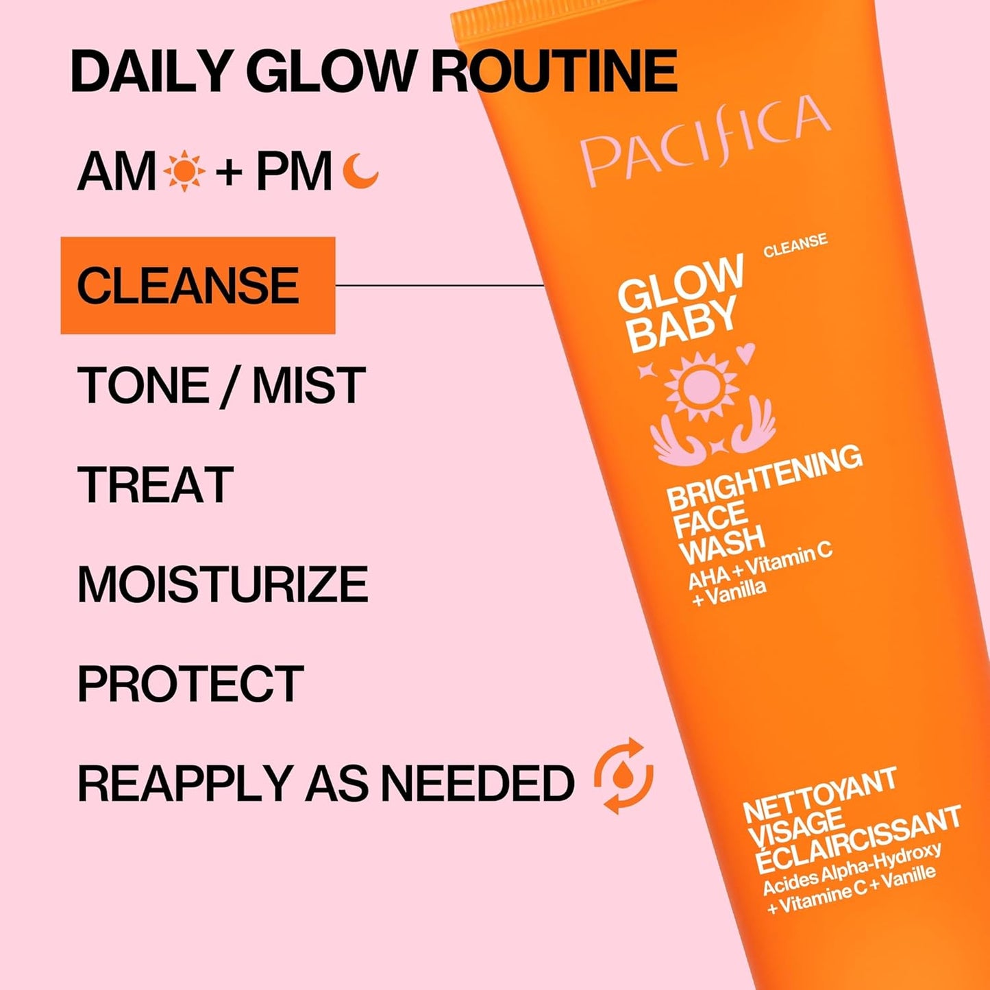 Pacifica Glow Baby Brightening Face Wash, 5 Ounce