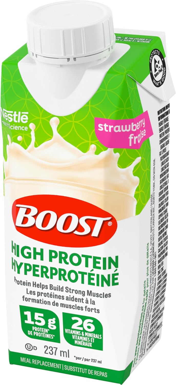 BOOST 高蛋白代餐饮料 - 草莓味,24 瓶