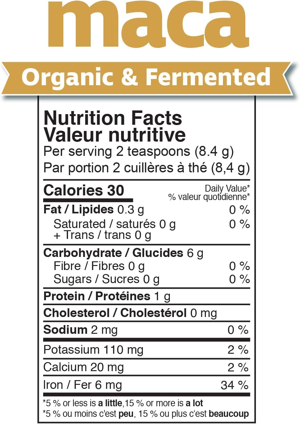 Prairie Naturals 有機發酵瑪卡粉 - 150 克