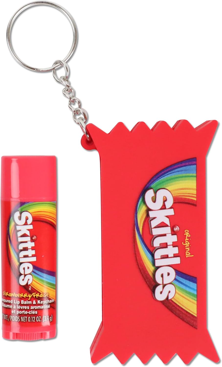 SKITTLES LIP BALM KEYCHAIN