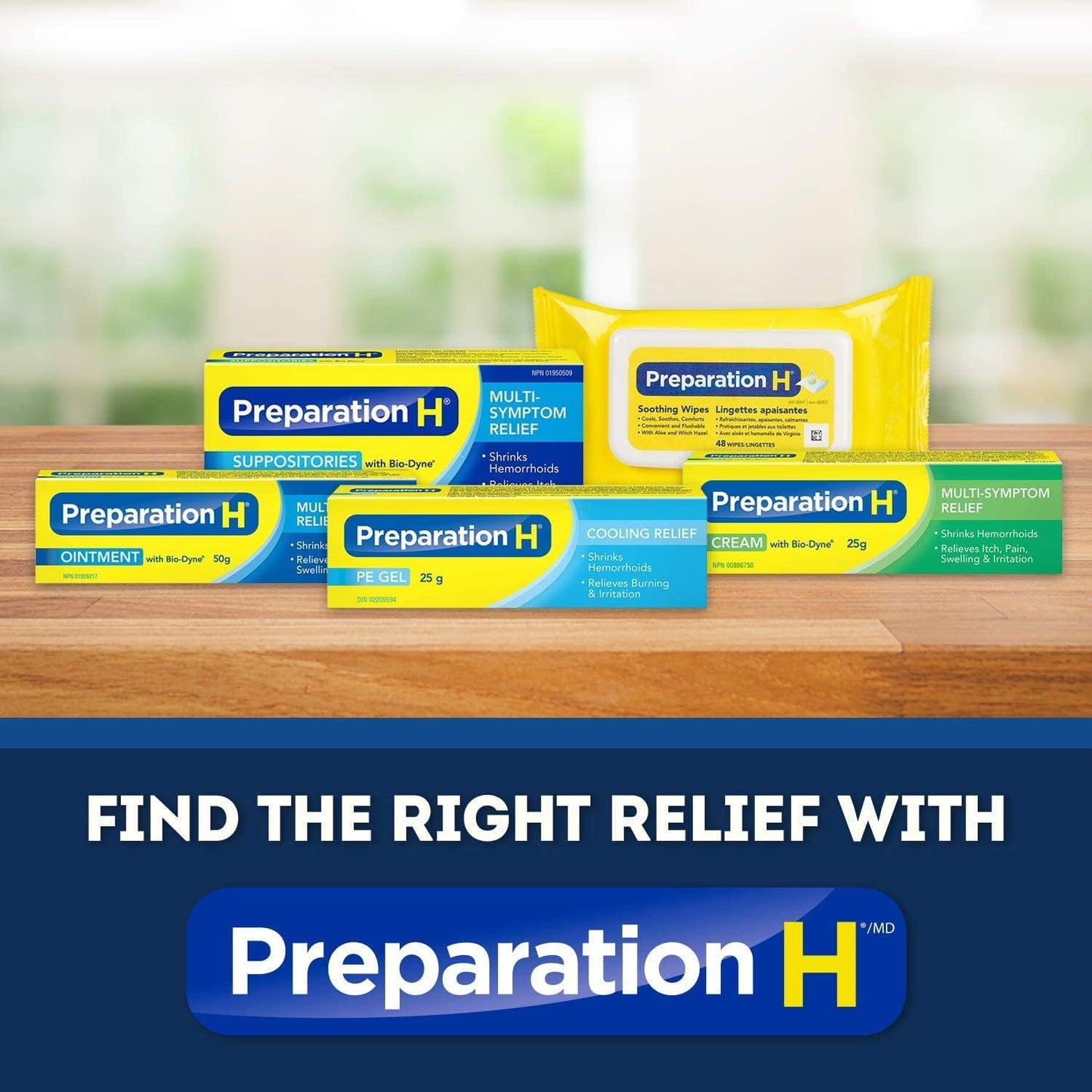 Preparation H 多症狀痔瘡治療栓劑(含 Bio-Dyne),24 粒裝