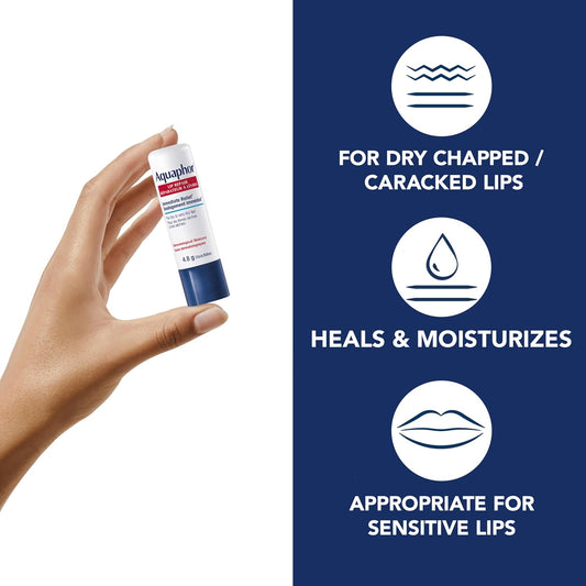 EUCERIN AQUAPHOR Lip Repair Stick DUO PACK for Dry, Chapped and Cracked Lips, 2x4.8g
