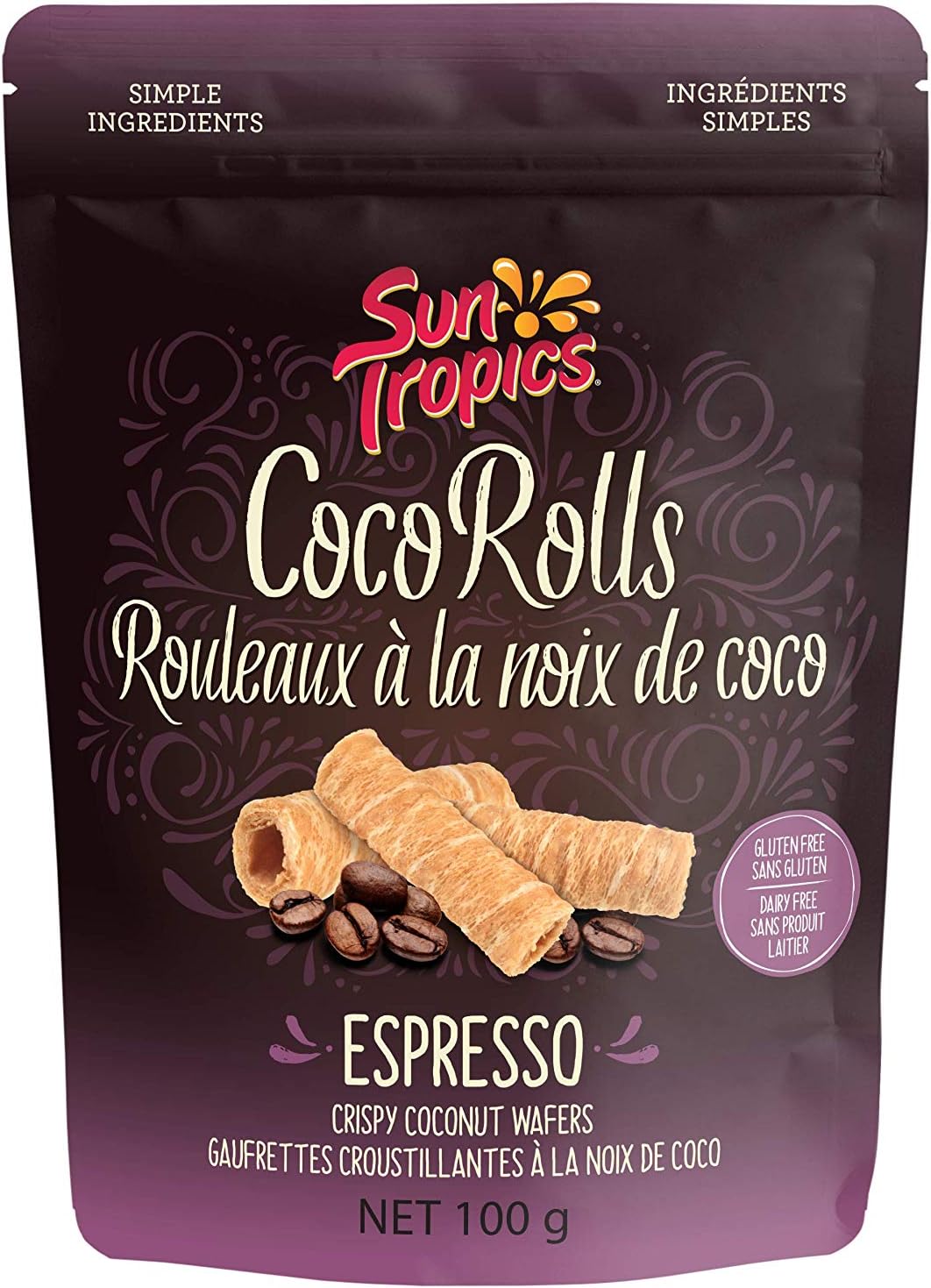 SUN TROPICS INC. 可可卷濃縮咖啡,100克