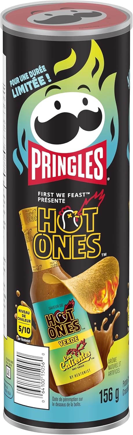 Pringles® Hot Ones 洛斯卡连特斯佛得角薯片 156 克