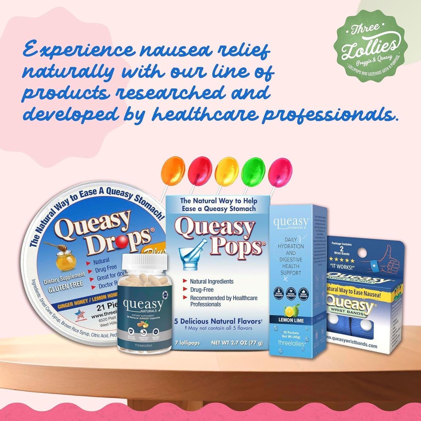 Queazy Drops – Raspberry Flavor | 21 Drops | Drug-Free Nausea Relief for Motion Sickness, Chemo & More | Gluten-Free