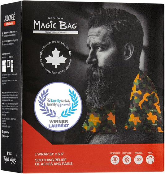 The Original Magic Bag Limited Edition Extended Camouflage Compress, Hot/Cold Therapy, Cordless Hot Cold Compress, 50 x 14 cm (19.7″ X 5.5″)