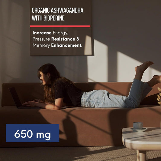 Pure North Naturals - 有機南非醉茄,含 BioPerine,75 粒素食膠囊,18 天用量 - 提高能量、認知功能和記憶力 - 經第三方測試 - 加拿大配製和製造