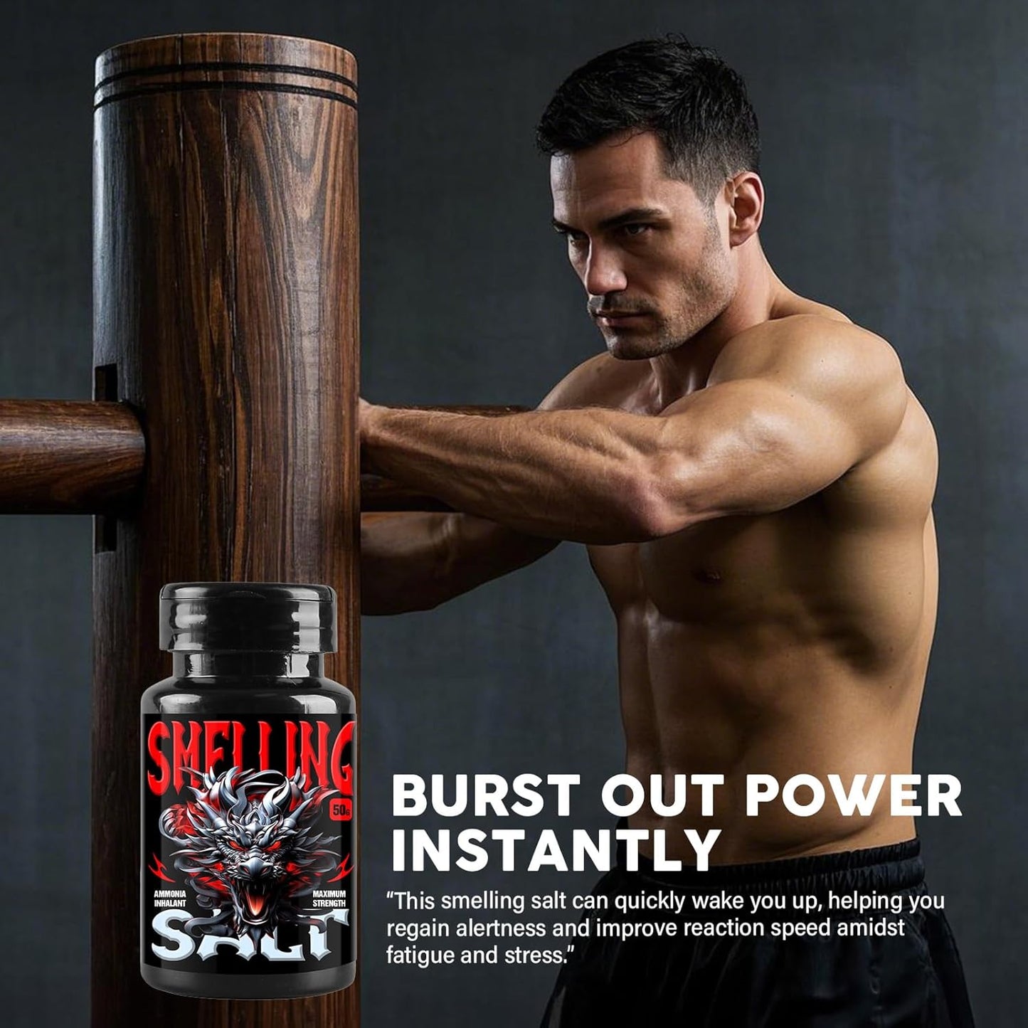 Smelling Salts, Portable Ammonia Smelling Salts for Athletes, Elevated Performance, Improved Concentration, Safe and Gentle