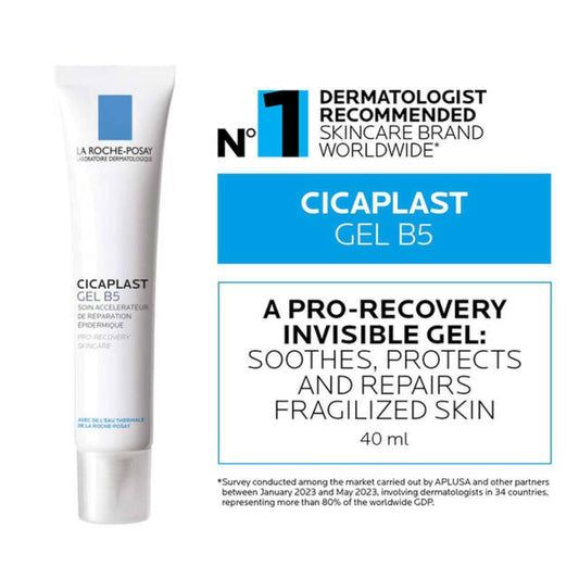 La Roche Posay Cicaplast Face Gel & Serum, Suitable for all Skin Types, Fragrance Free, Dermatologist Recommended