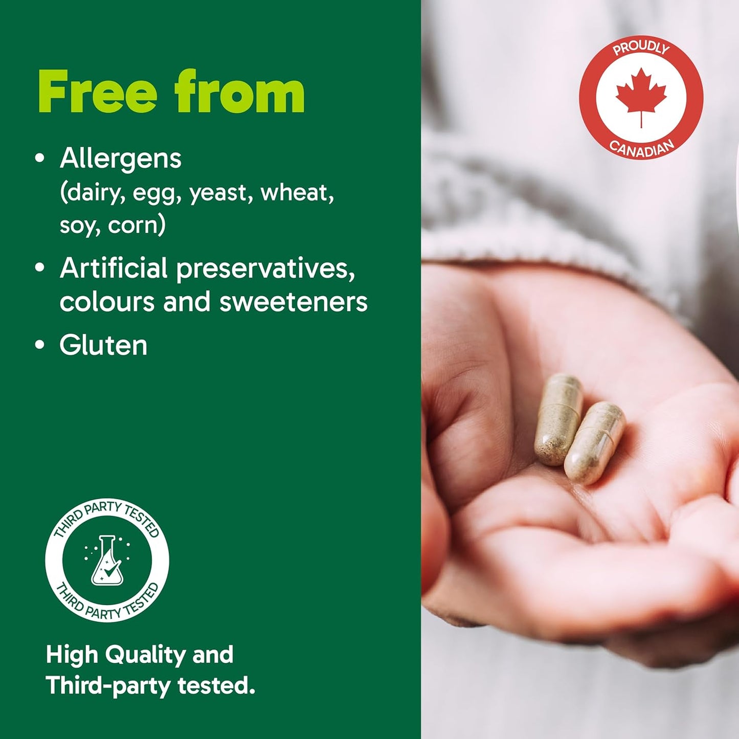 Organika 加拿大製造獅鬃菇 - 超強有機蘑菇提取物 - 2800 毫克 - 益智,天然支持記憶力、情緒、神經保護和認知 - 120 粒膠囊,120 天用量