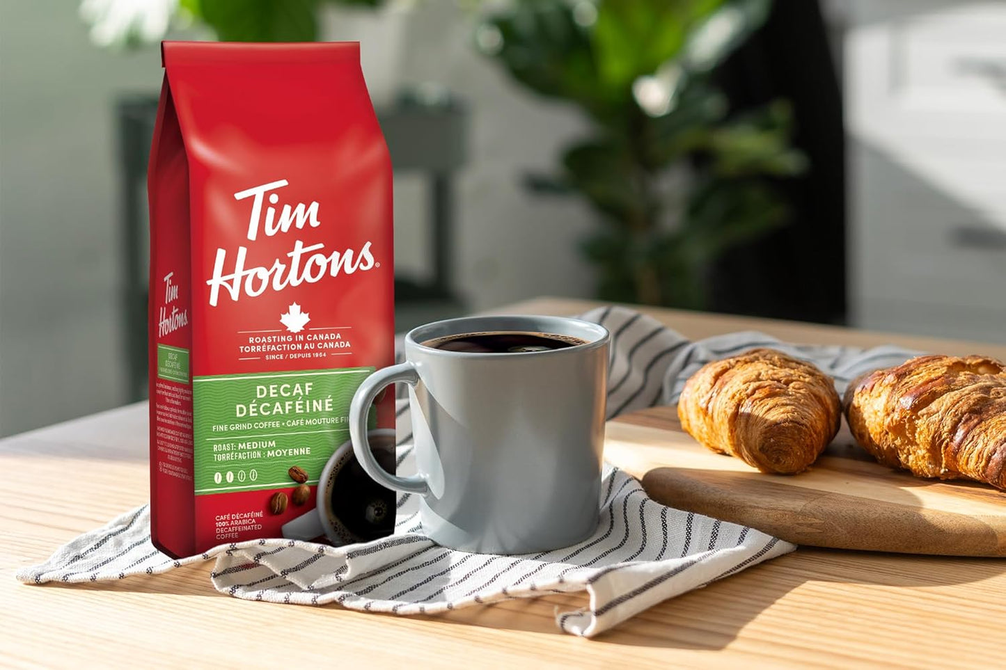Tim Hortons 低咖啡因咖啡,细磨袋装,中度烘焙,300克