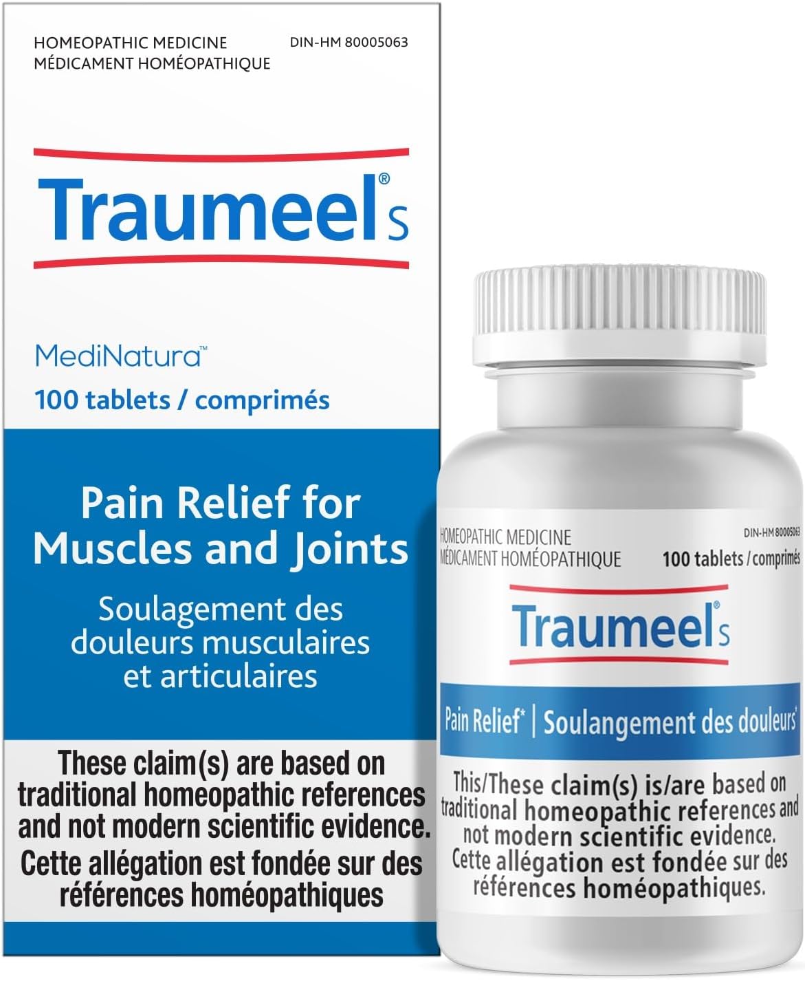 Traumeel Pain Relief of Muscle, Joint, Back, Arthritis, Injury, Exercise Related Pain & Soreness - Arnica + 13 Active Ingredients - Made in Germany - 100 Tablets