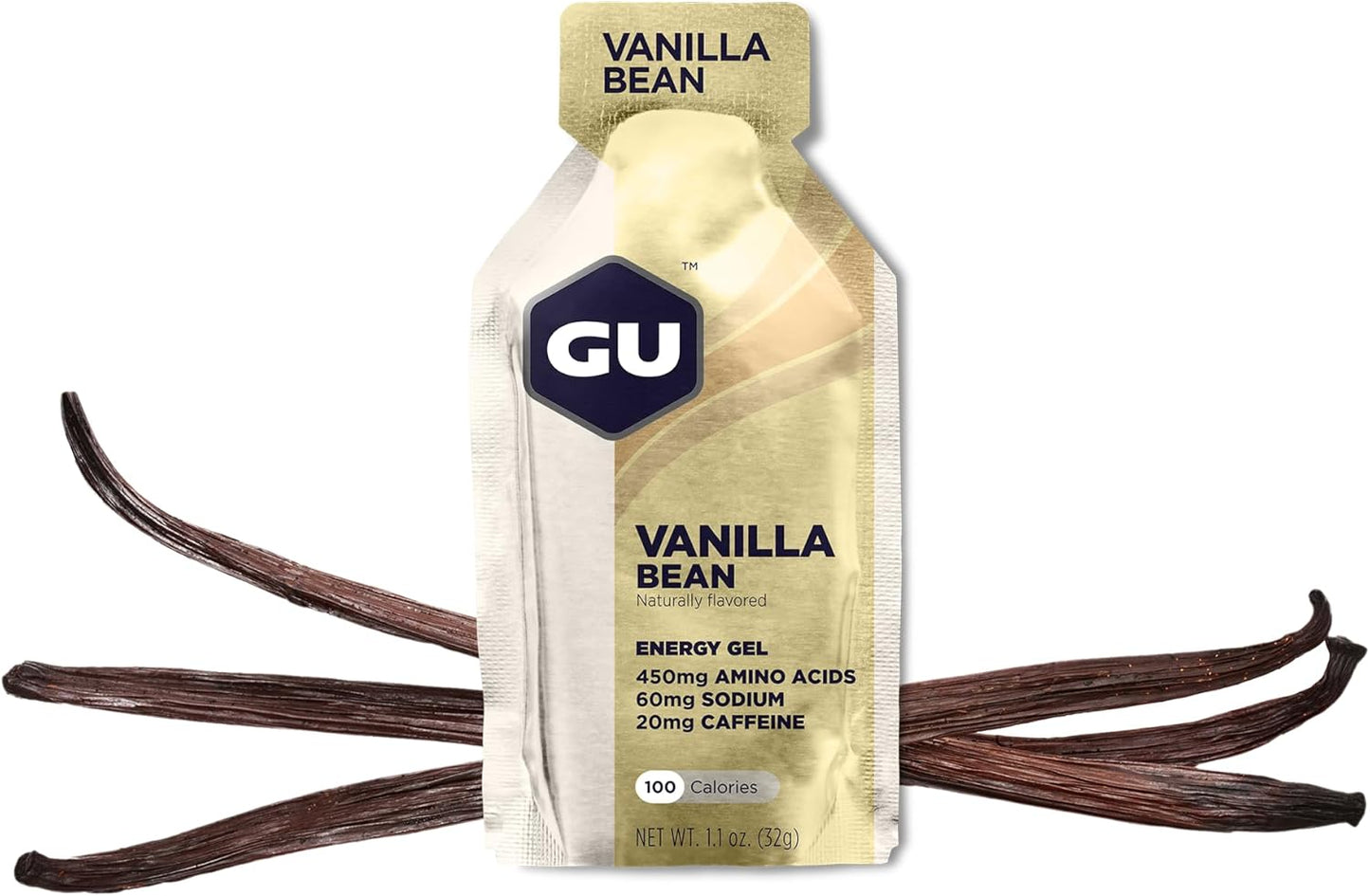 GU ENERGY 能量凝膠,檸檬味,24 粒 & GU ENERGY 原味運動營養能量凝膠,香草味,24 粒裝