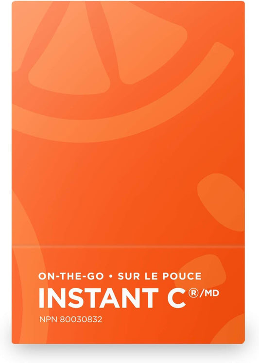 Organika Instant-C 泡腾片 - 橙味 - 1000 毫克维生素 C,免疫支持片 8 管 x 10 片