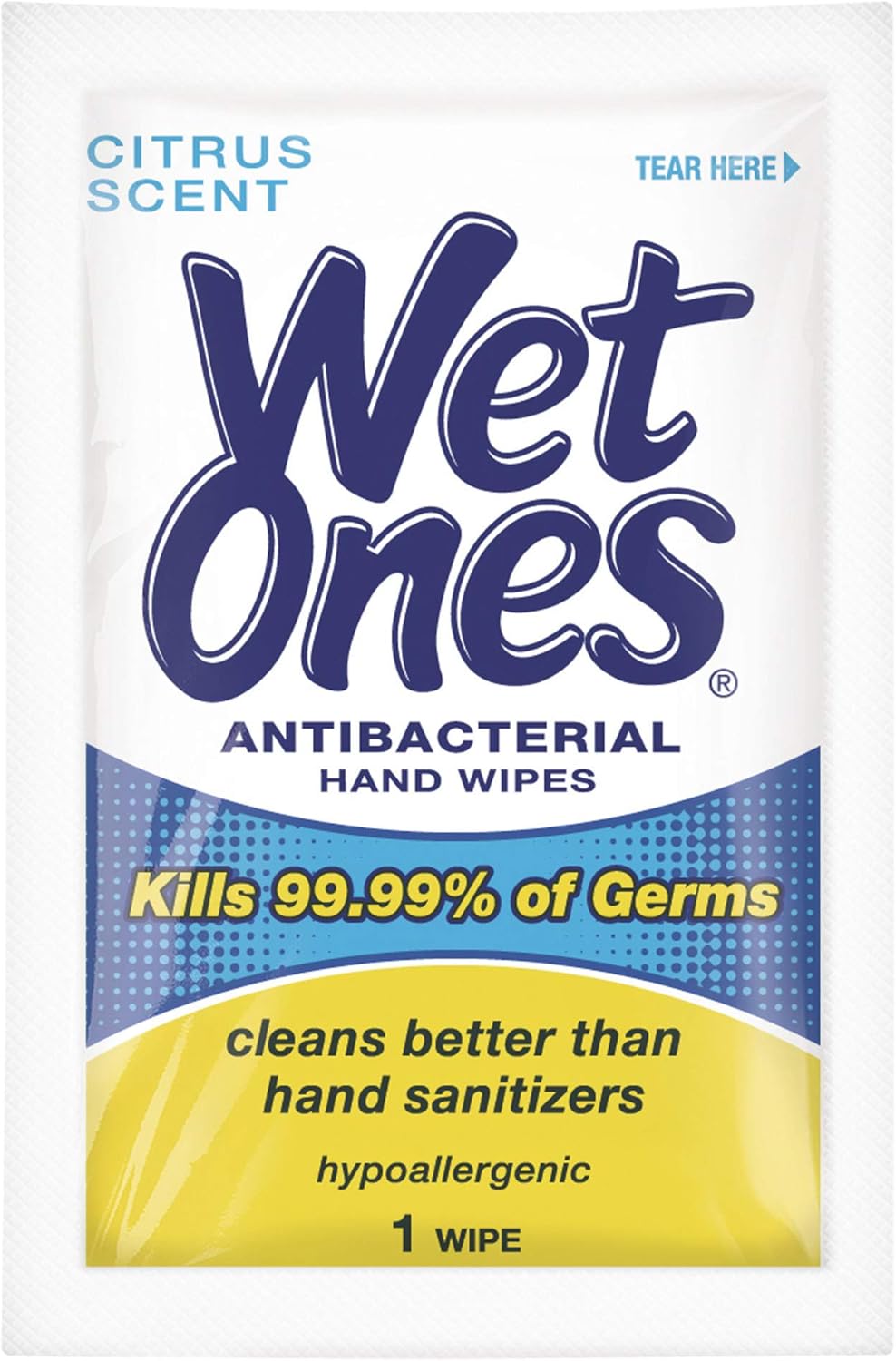 Wet Ones 抗菌濕紙巾,清新香味,濕紙巾,20 片裝(10 片裝)和抗菌濕紙巾,柑橘香味,28 片獨立包裝濕紙巾