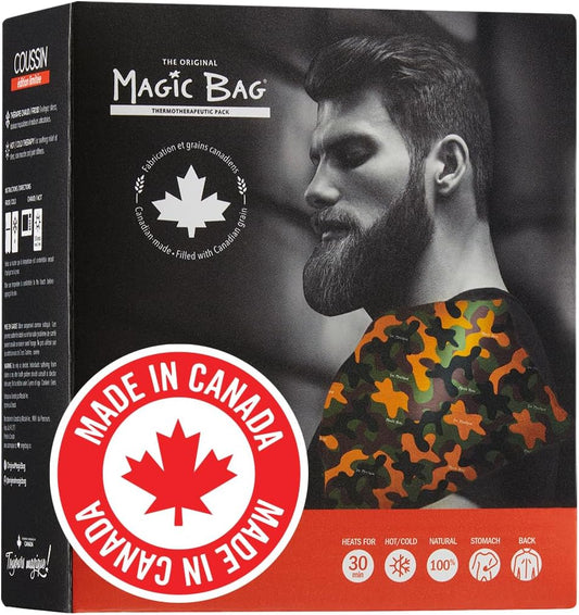 The Original Magic Bag Limited Edition Camouflage Heating Compress, Hot/Cold Therapy for Lower Back and Shoulder Pain Relief, Cordless Hot Cold Compress, 28 x 24 cm (11" x 9.5")