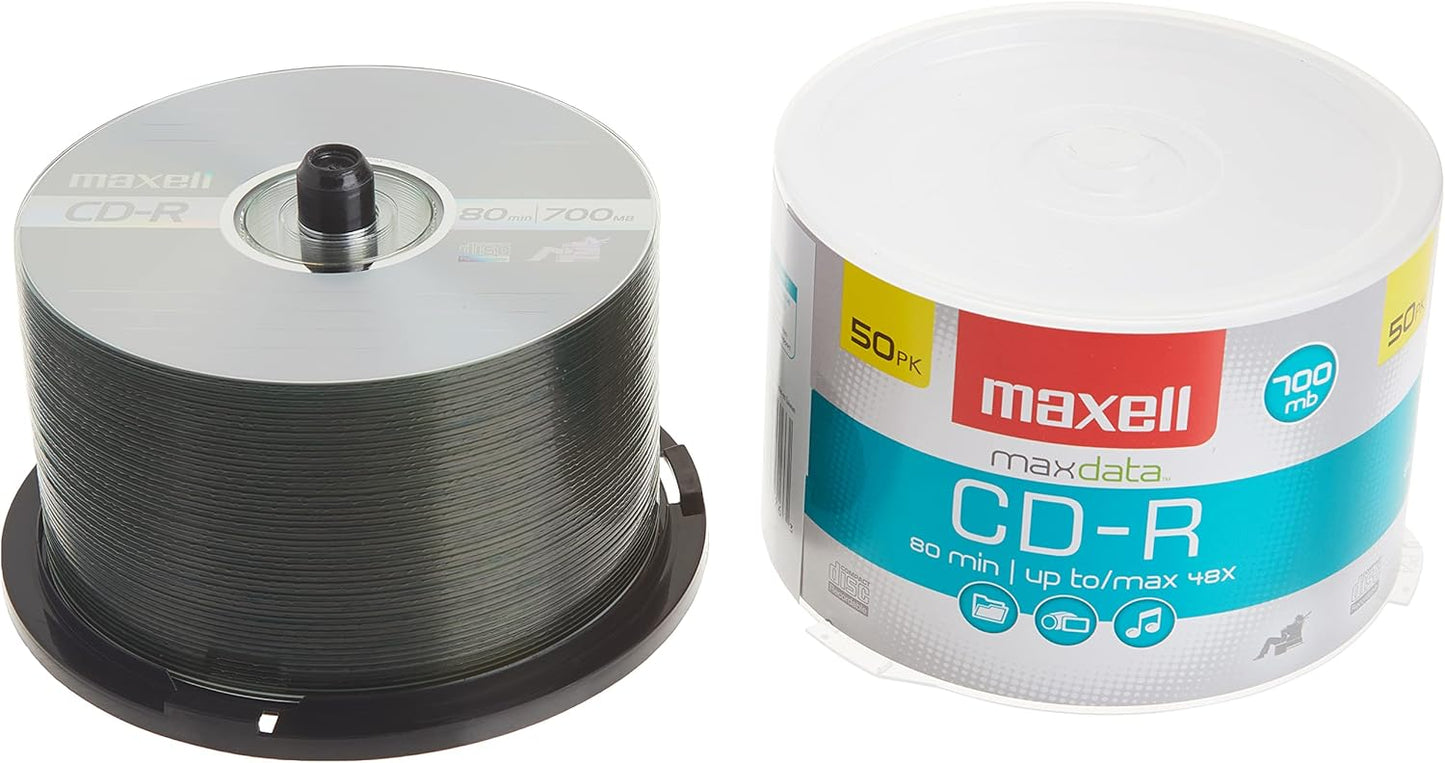 Maxell CDR70050Y 50Disc CDR Cakebox 648250
