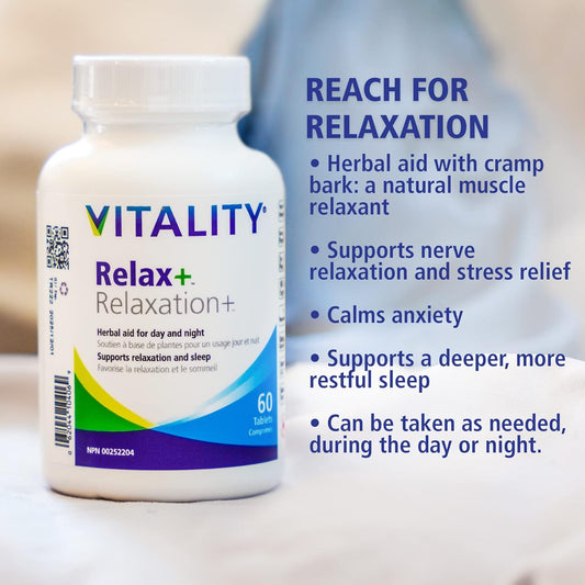 VITALITY Relax+ 全草本補充品 - 60 片