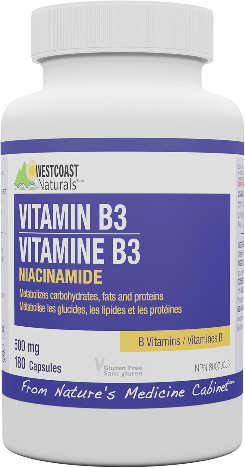 WESTCOAST NATURALS 烟酰胺维生素 B3 180 粒
