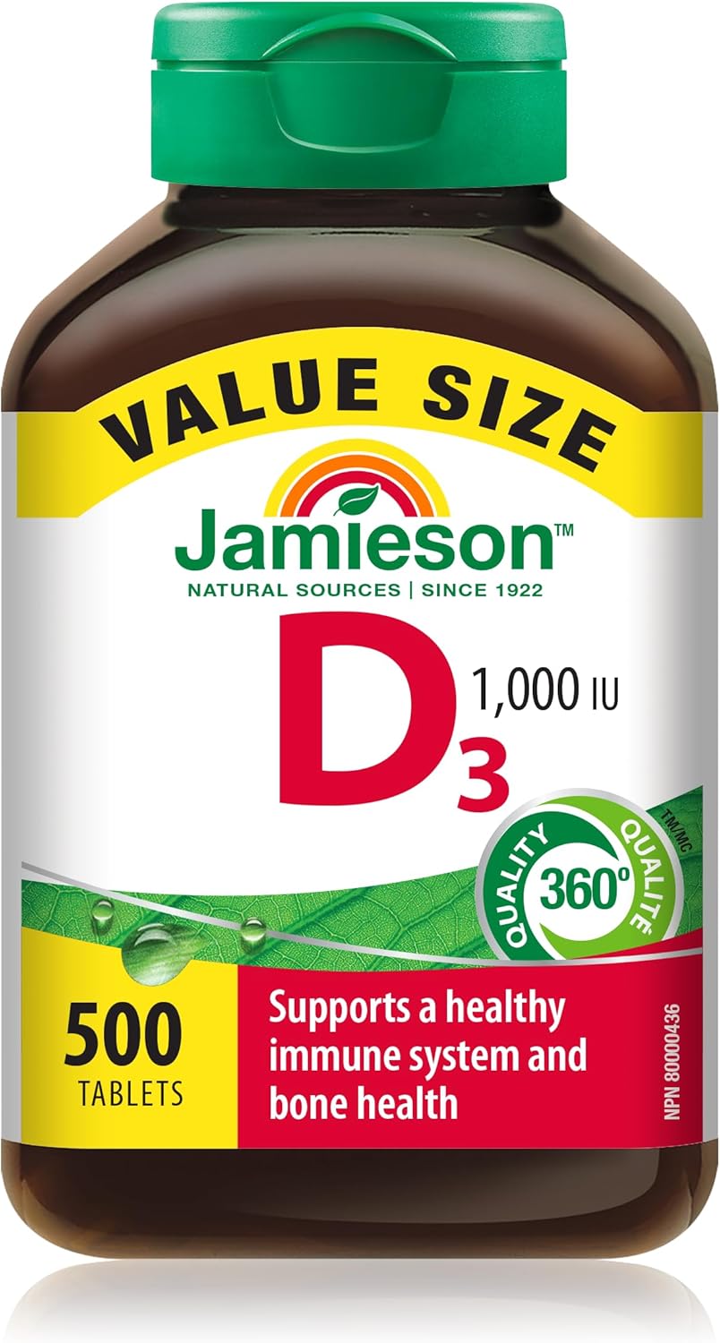 Vitamin B12 Methylcobalamin 1,000 mcg Fast-Dissolving Tablets & Vitamin D 1,000IU 500 Tablets