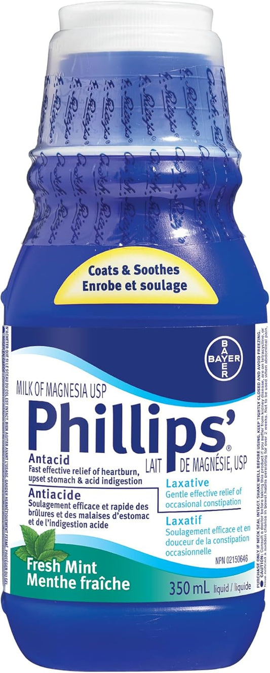 拜耳菲利普斯镁乳无糖液体,350毫升