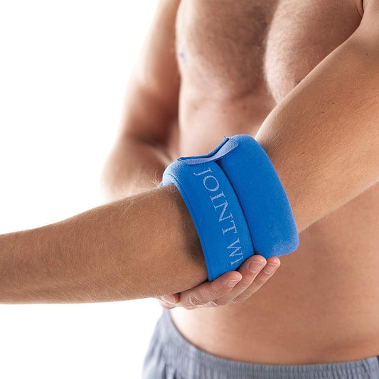 Bed Buddy 关节敷贴 - 冷热疗法,缓解肌肉疼痛和关节疼痛 - 小型加热垫,适用于膝盖、手腕、肘部、脚踝、手臂或腿部,2 个