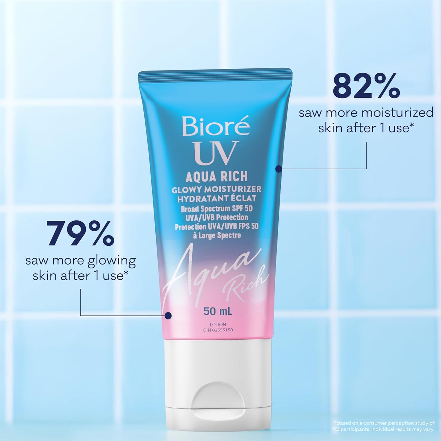 Bioré UV Aqua Rich Glowy Moisturizer – SPF 50 50mL