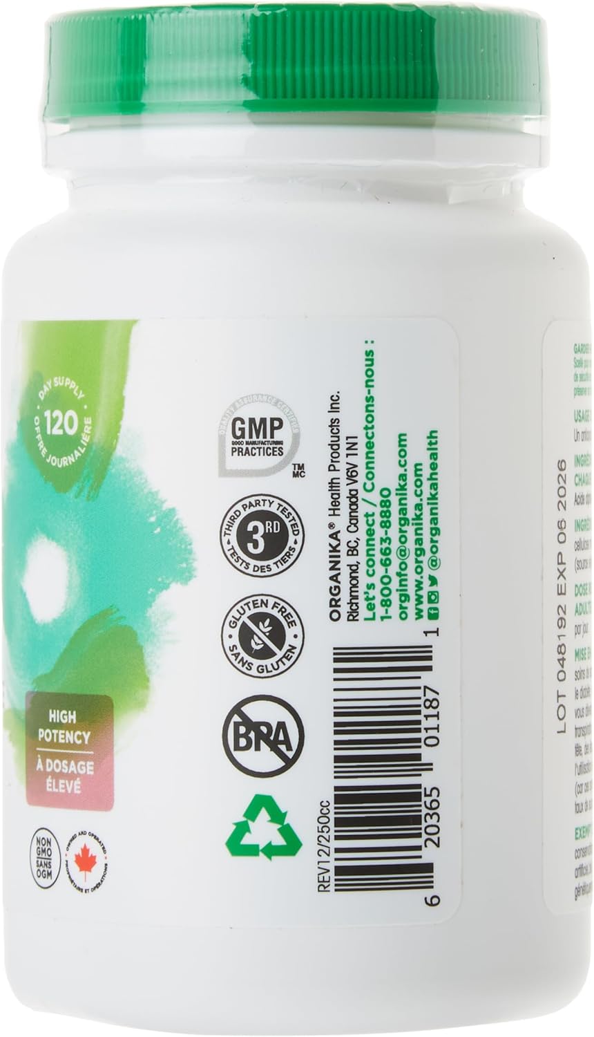 Organika 硫辛酸(高效)- 肝臟支持,抗氧化劑 - 120 粒膠囊