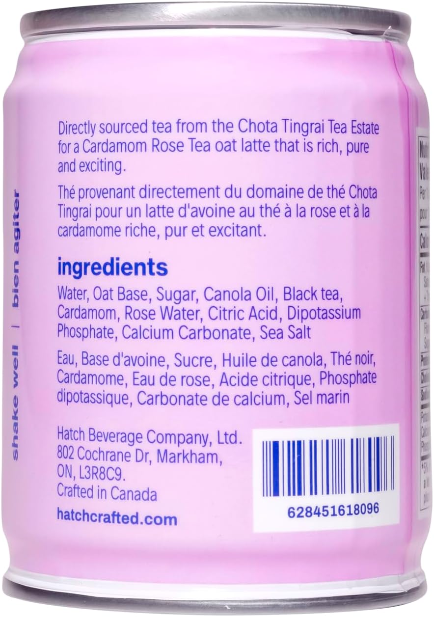 Hatch 迷你罐装小豆蔻玫瑰味,100ml - 加拿大制造