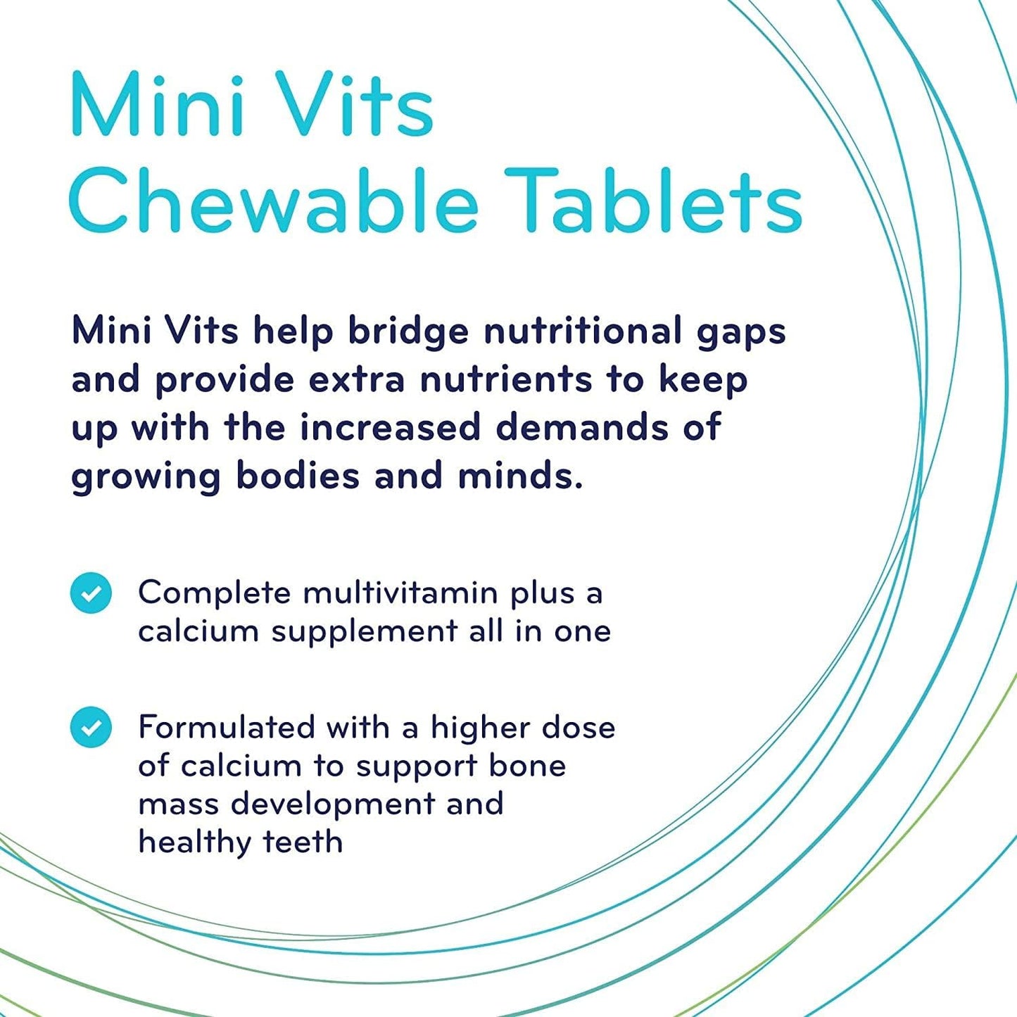 SISU - Mini Vits - Specially designed for children with a full range of vitamins and minerals - 90 Chewable Star Caps (Pack of 1)