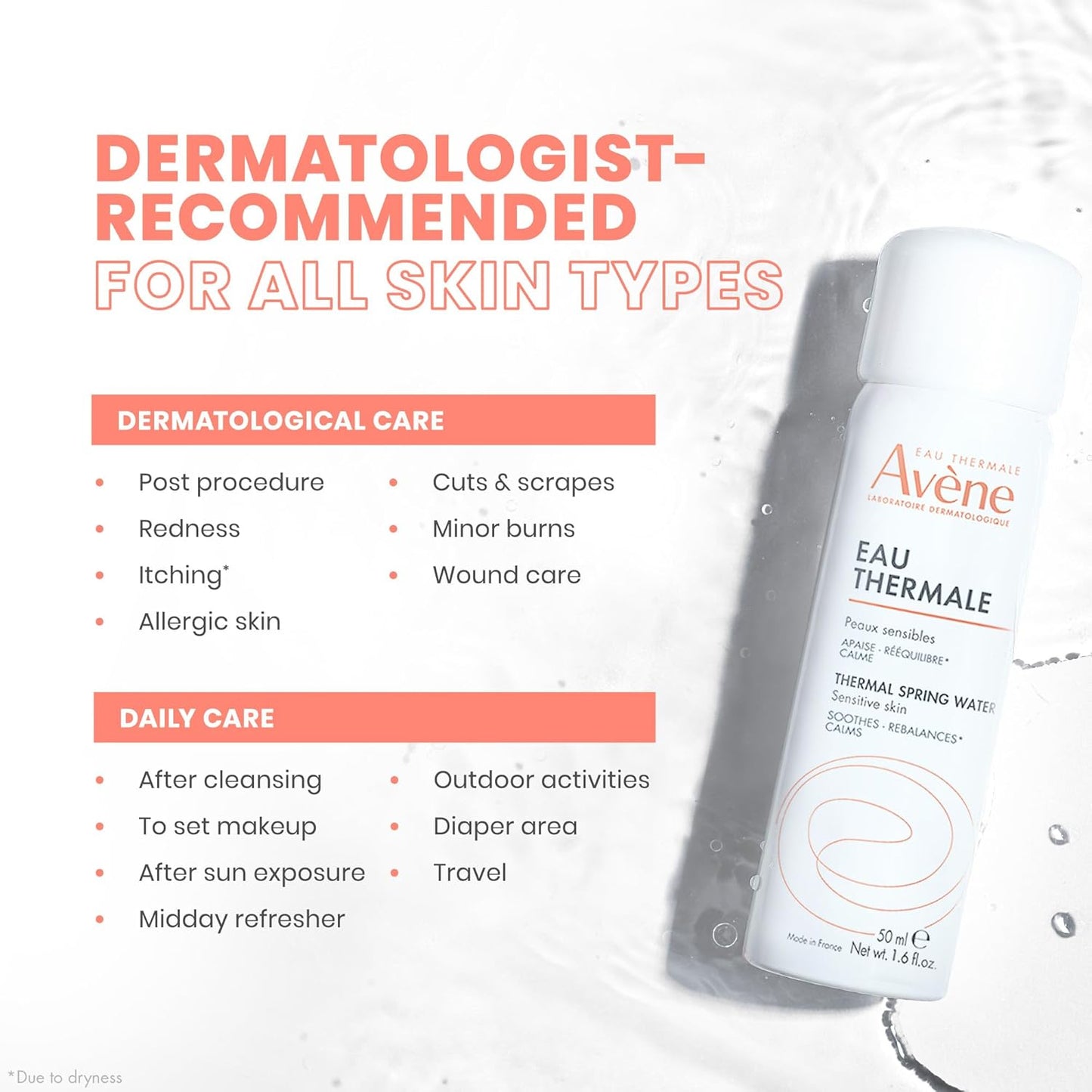 Avene Eau Thermale 温泉水,1.76 Oz,1.76 盎司