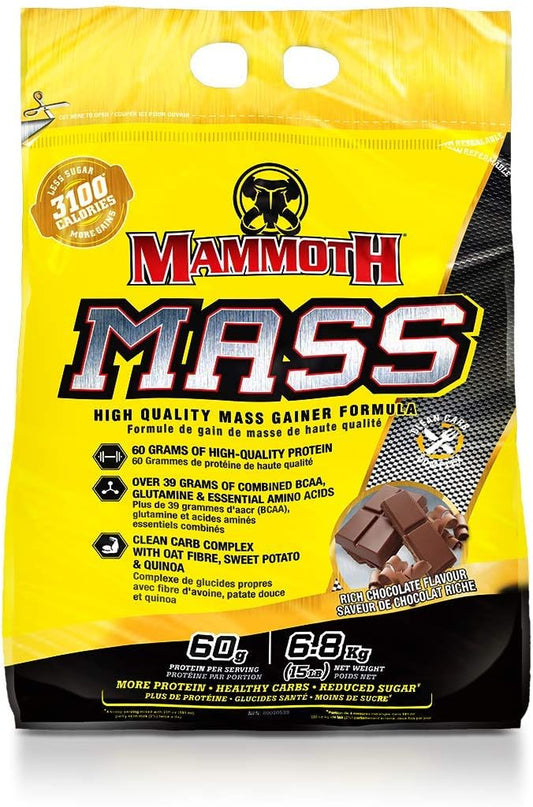 MAMMOTH MASS:增重劑、高熱量蛋白粉、健身奶昔、代餐和肌酸 300 克