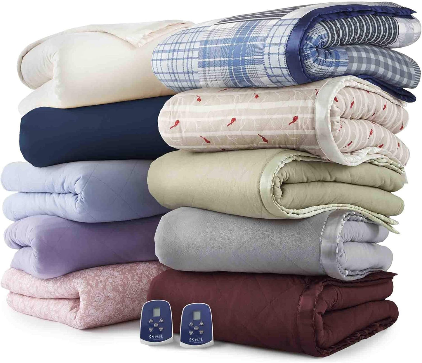 Thermee Micro Flannel Sherpa Electric Blanket, Twin, Lilac