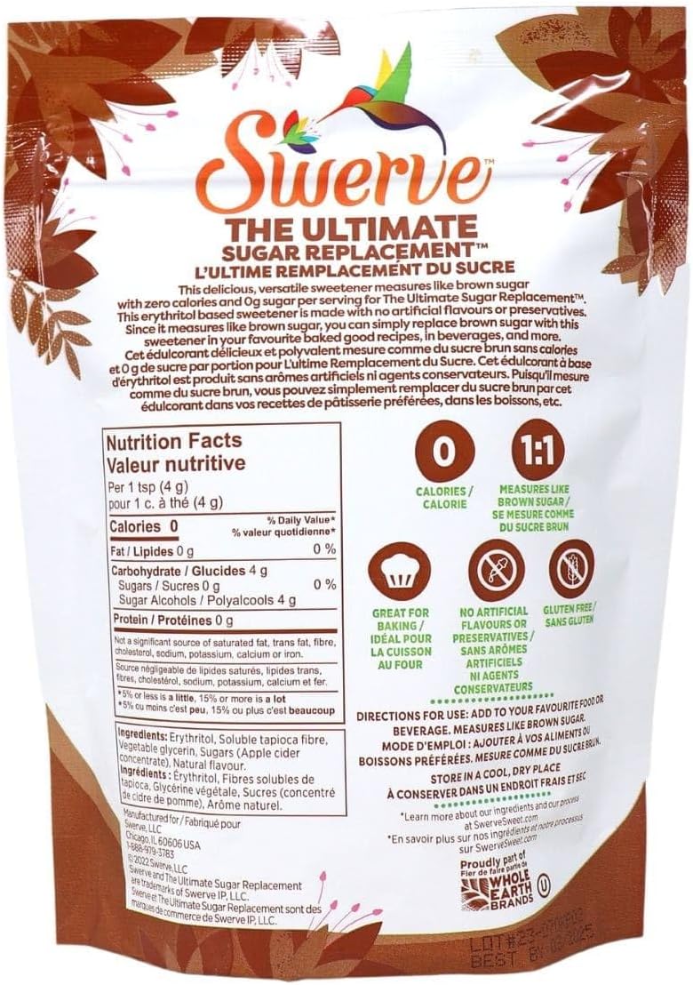 Swerve Sweetener Brown Sugar, 340 Grams