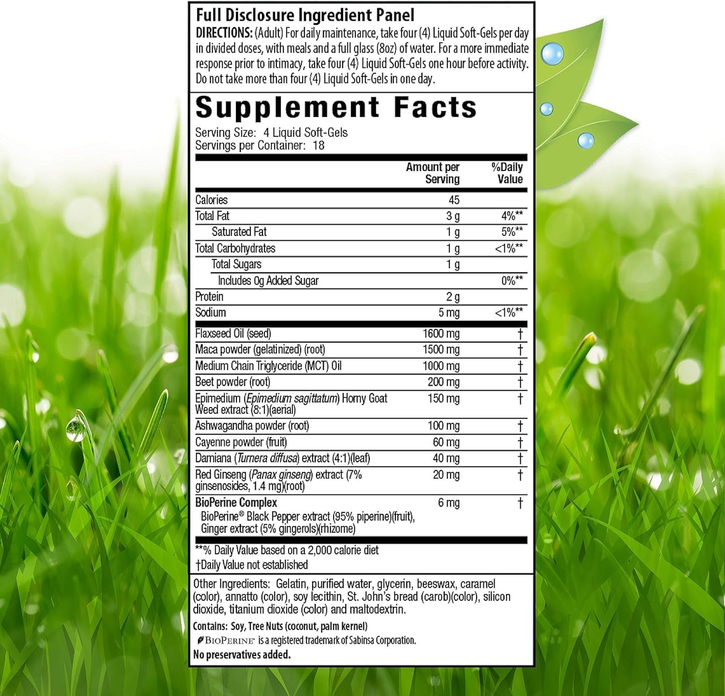 Irwin Naturals Concentrated Maca Root and Ashwagandha Supplement, Dietary Support for Men and Women, 75 Liquid Soft Gels