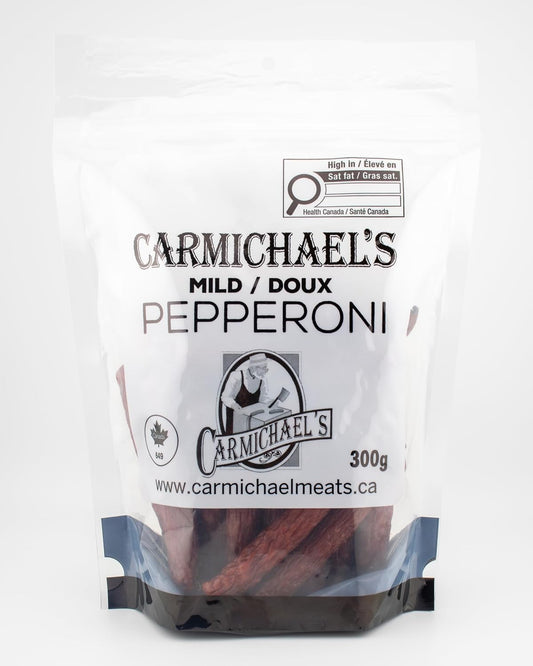 Carmichael's Pepperoni Sticks 300g | Made in Canada (Mild)