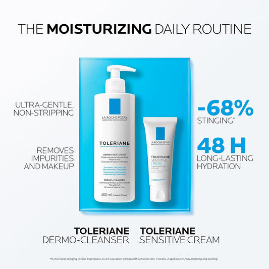 La Roche Posay 甘油面部精华,Toleriane Dermallergo 精华,适用于超敏感、易过敏、反应性肌肤,舒缓保湿,含有 Neurosensine 配方,无香型,30ml