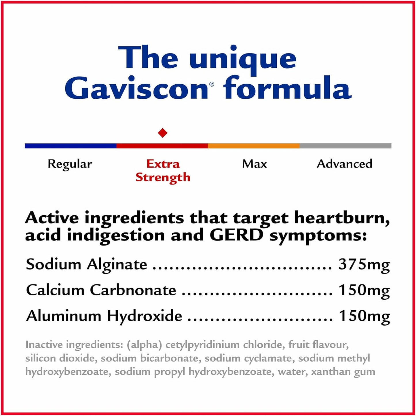Gaviscon Extra Strength Tablets - 120 Count - Chewable Foaming Antacid Tablets for Day and Night & Liquid Extra Strength Antacid - 600 ml - Antacid Liquid for Day and Night Heartburn Relief